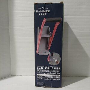 Roll over image to zoom in HAMMER + AXE Aluminum CAN Recycle Crusher.